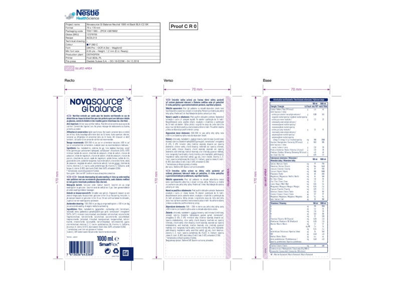Příbalový leták (SUKL) - Novasource GI Balance 1000ml