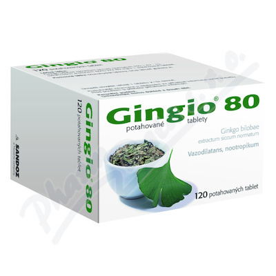 Gingio 80mg 120 potahovaných tablet