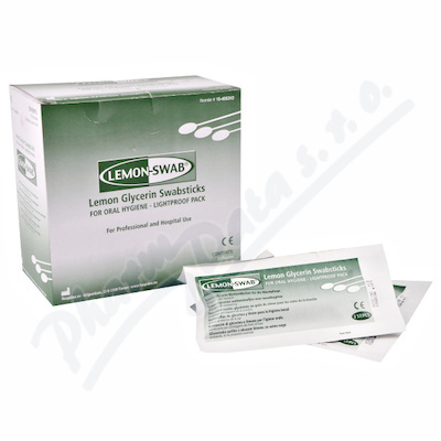 Vatová tyčinka s glycerinem Lemon-Swab 15cm 75ks