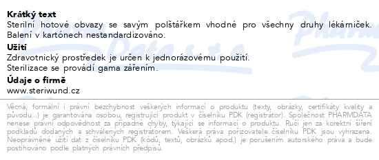 Příbalový leták - Obvaz hotový ster.č.3 Steriwund