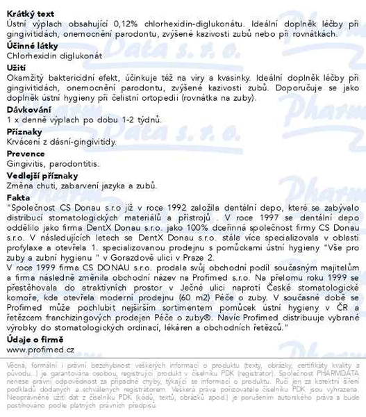 Příbalový leták - GUM ústní voda Paroex (CHX 0.12%) 300ml G1784EMEA