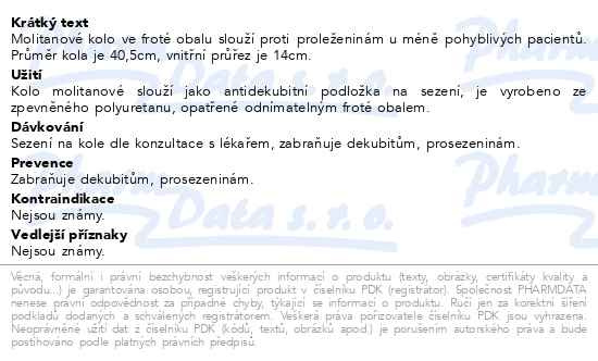 Příbalový leták - Kolo pod nemocné molitan v obalu