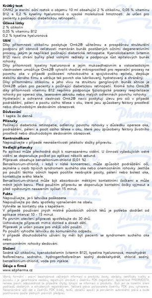 Příbalový leták - OMK2 sterilní oční roztok lahvička 10ml