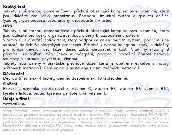 Příbalový leták - Energit Multivitamin+rakytník tbl.42