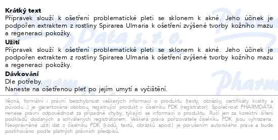 Příbalový leták - MiraClean Zinkový krém na obličej 50ml