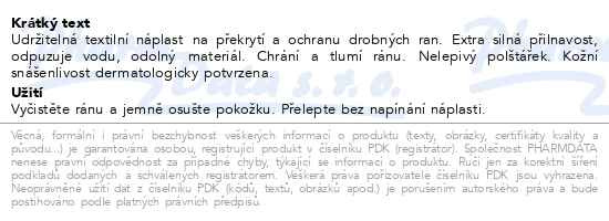 Příbalový leták - Hansaplast Green&Protect náplast 1m