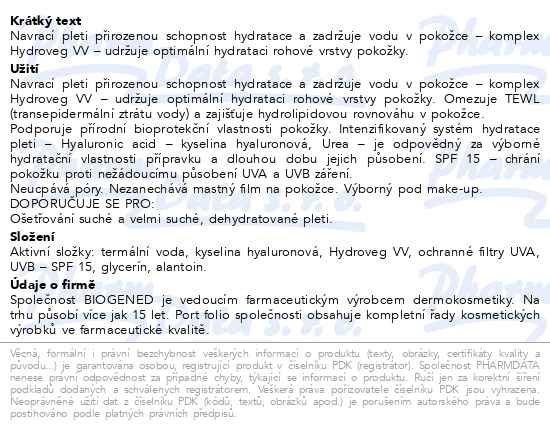 Příbalový leták - DERMEDIC H3 Hluboce hydratační den.krém SPF15 50g