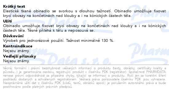 Příbalový leták - Matolast superelastické fixační obinadlo 4mx10cm