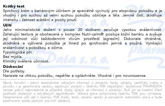 Příbalový leták - ISISPHARMA SECALIA ATO Shower cream 200ml
