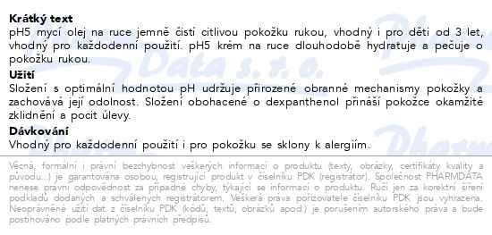 Příbalový leták - EUCERIN pH5 suchá/citlivá pokožka Vánoce 2023