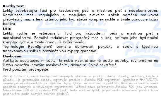 Příbalový leták - BIRETIX Hydramat Fluid 50ml
