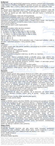 Příbalový leták - Nutrilon 2 Profutura DUOBIOTIK 800g