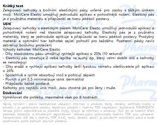 Příbalový leták - MoliCare Elastic 9 kapek vel. L