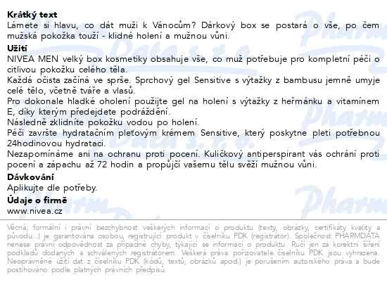 Příbalový leták - NIVEA VB M.TOOLBOX 24
