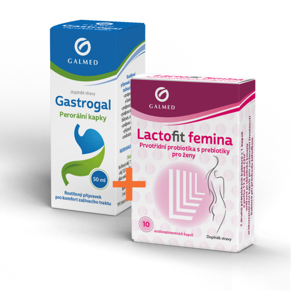 Gastrogal kapky 50ml + Lactofit femina cps 10 kopie