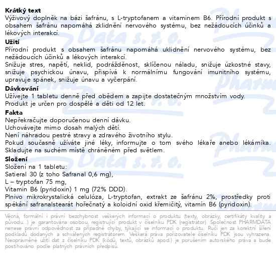 Příbalový leták - Saframyl 15 tablet