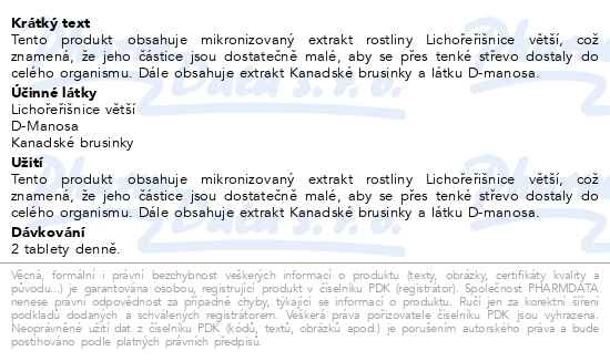 Příbalový leták - Edenpharma Lichořeřišnice větší Akut Forte tbl.20