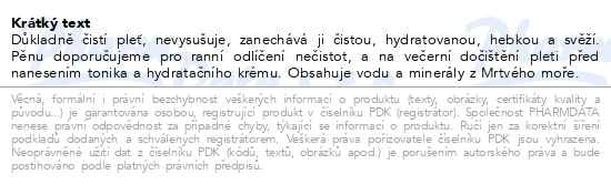 Příbalový leták - KESEM Čistící pleťová pěna 210 ml