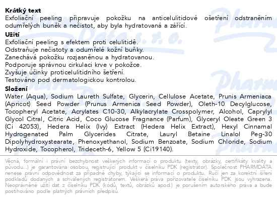 Příbalový leták - ELANCYL Energizing Foaming Scrub 150ml