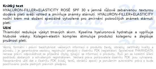 Příbalový leták - Eucerin HYALURON-FILLER+ELASTICITY ROSÉ Vánoce 2025