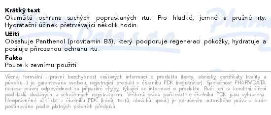Příbalový leták - Bepanthen Derma Hydrating Lip Cream 7.5ml