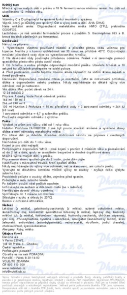 Příbalový leták - Nutrilon 3 Profutura DUOBIOTIK 800g