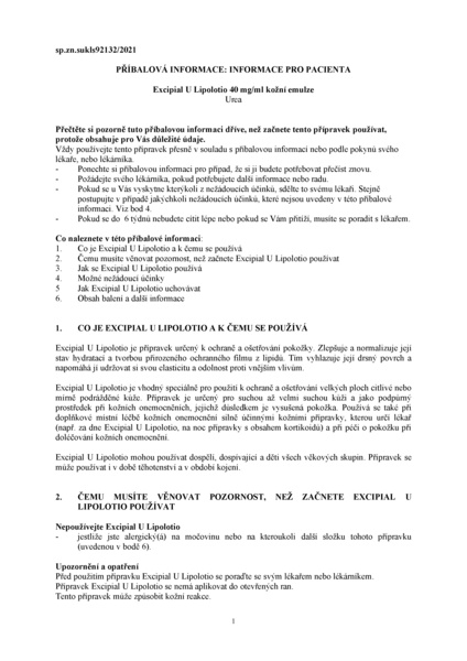 Příbalový leták (SUKL) - Excipial U Lipolotio 40mg/ml drm.eml.200ml