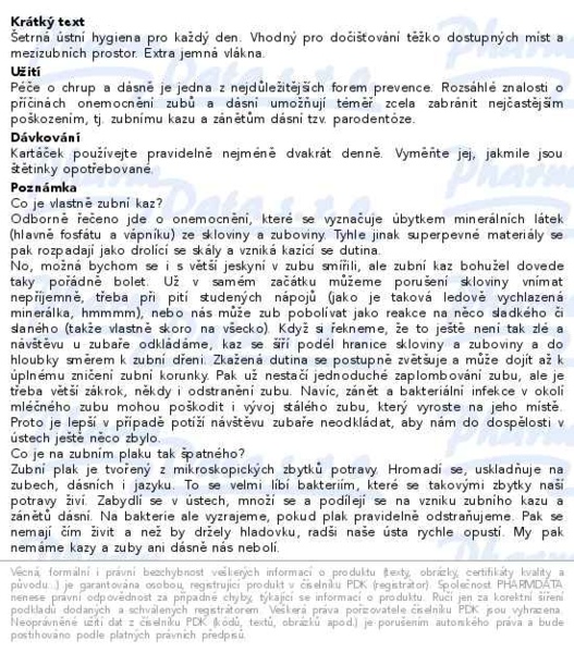 Příbalový leták - SOFTdent Butterfly zubní kartáček SOLO 2ks