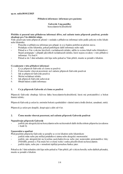 Příbalový leták (SUKL) - Galverde 3mg pas.24x3mg