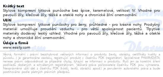 Příbalový leták - JOBST UltraSheer I.KT punč.lýtk.bez šp.v.IV karam.
