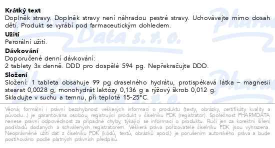 Příbalový leták - Causticum AKH tbl.60