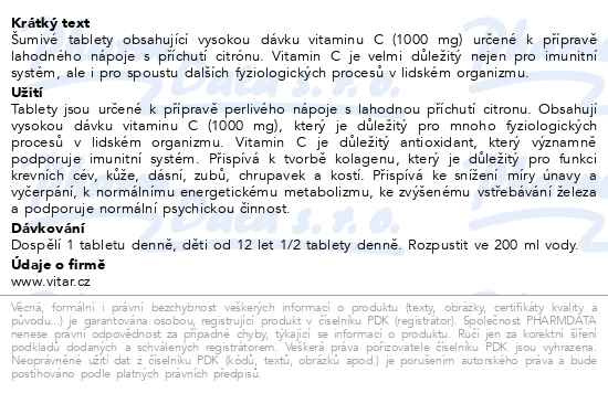Příbalový leták - Revital C vitamin 1000mg citron eff.tbl.20