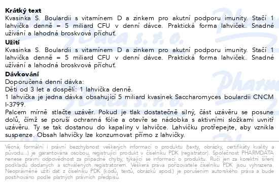 Příbalový leták - Compliflora Family Forte shots 8ks