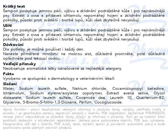Příbalový leták - Proactivet Zdravá srst Derma Šampon 250 ml