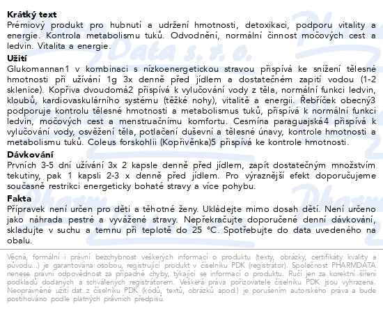 Příbalový leták - MOVit MEGA DETOX SLIM cps.60