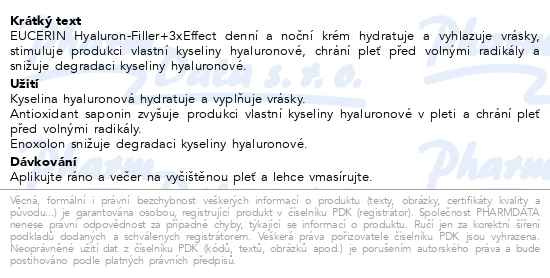 Příbalový leták - Eucerin HYALURON-FILden.kr.SPF30+noč.kr.2x50ml2024