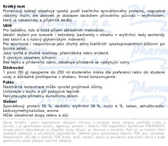 Příbalový leták - Fan Proteinový nápoj Rumba 150g