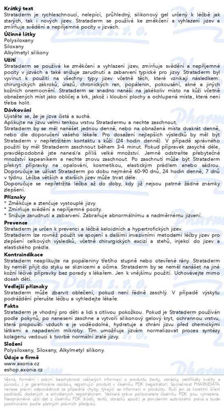 Příbalový leták - Strataderm gel 10g