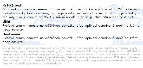 Příbalový leták - WELEDA For Men 5v1 Multifunkč.pleť.sérum BIO 30ml