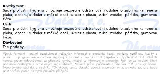 Příbalový leták - DenTek sada pro ústní hygienu
