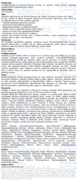 Příbalový leták - FC Collagenceutical emulze na vyplnění vrásek 30ml