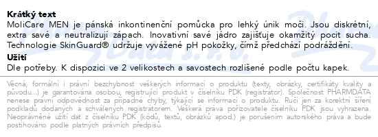Příbalový leták - MoliCare Men 4 kapky Duopack 2x14ks