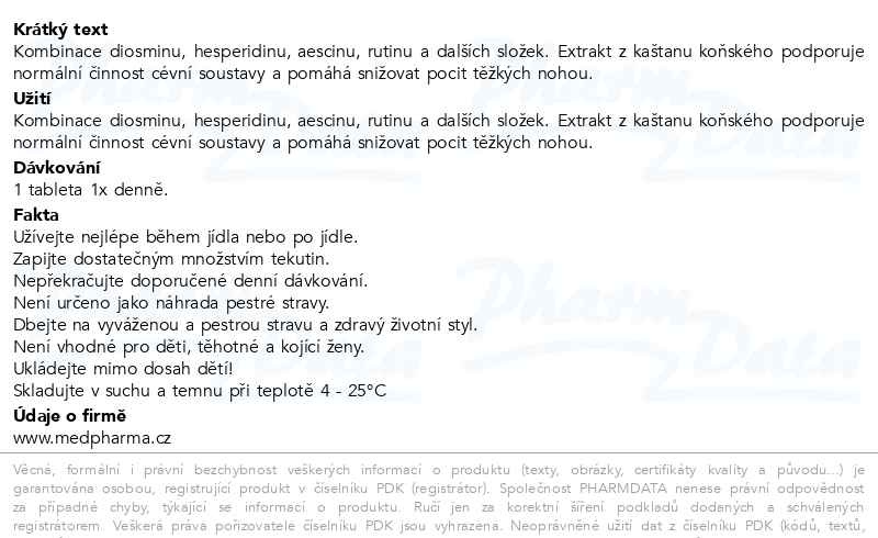 Příbalový leták - MedPharma Diosmin Plus tbl.67