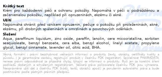 Příbalový leták - Sudocrem My little krém na pokožku 22g
