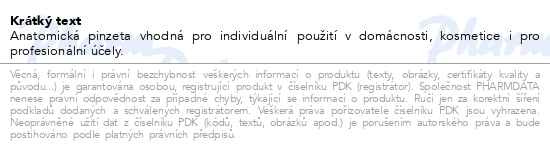 Příbalový leták - Pinzeta anatomická 150mm