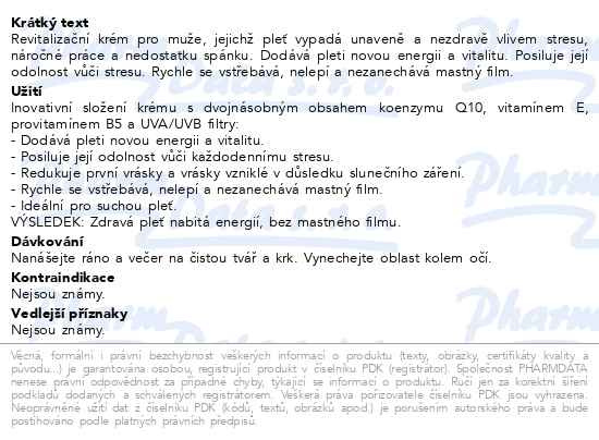 Příbalový leták - NIVEA MEN Hydratační pleťový krém Active Energy 50ml