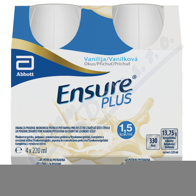 Ensure Plus vanilková příchuť por.sol.4x220ml