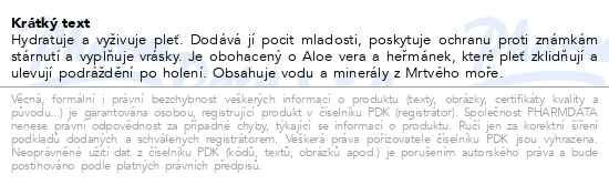 Příbalový leták - KESEM Zpevňující denní krém pro muže 50 ml