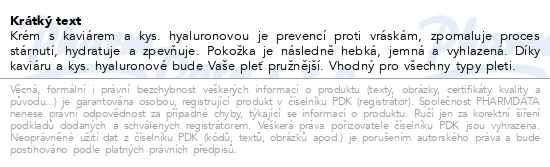 Příbalový leták - KESEM Noční krém s kaviárem a kyselinou hyaluronovou