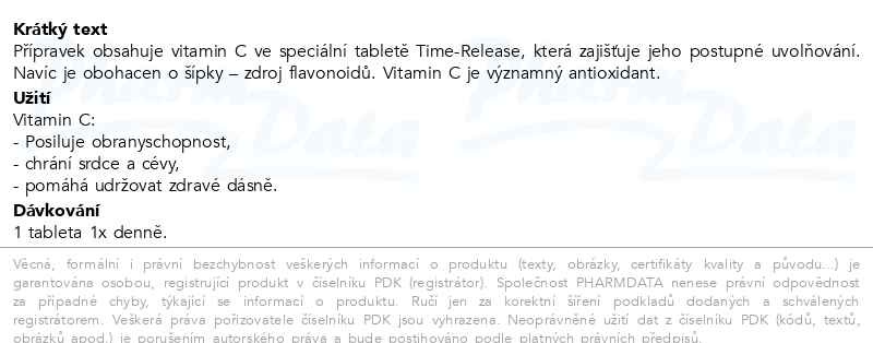 Příbalový leták - GS Vitamin C1000 se šípky 100+20 tablet
